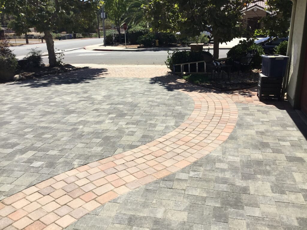 Beautiful outdoor space showcasing pavers remodeling with elegant designs and seamless installation